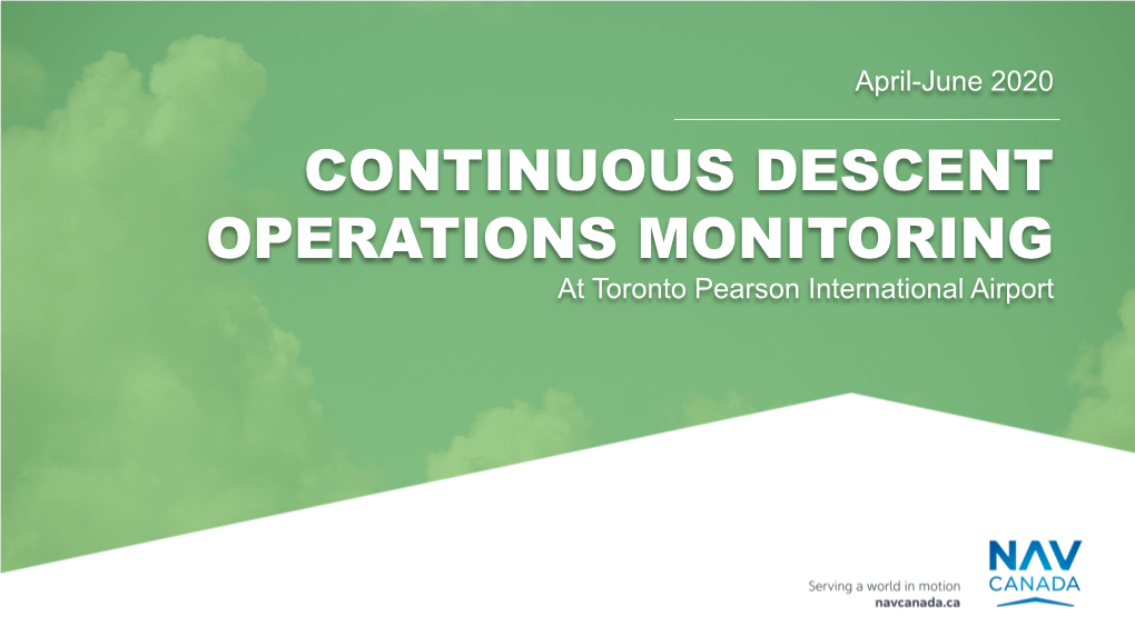 Continuous Descent Operations Monitoring