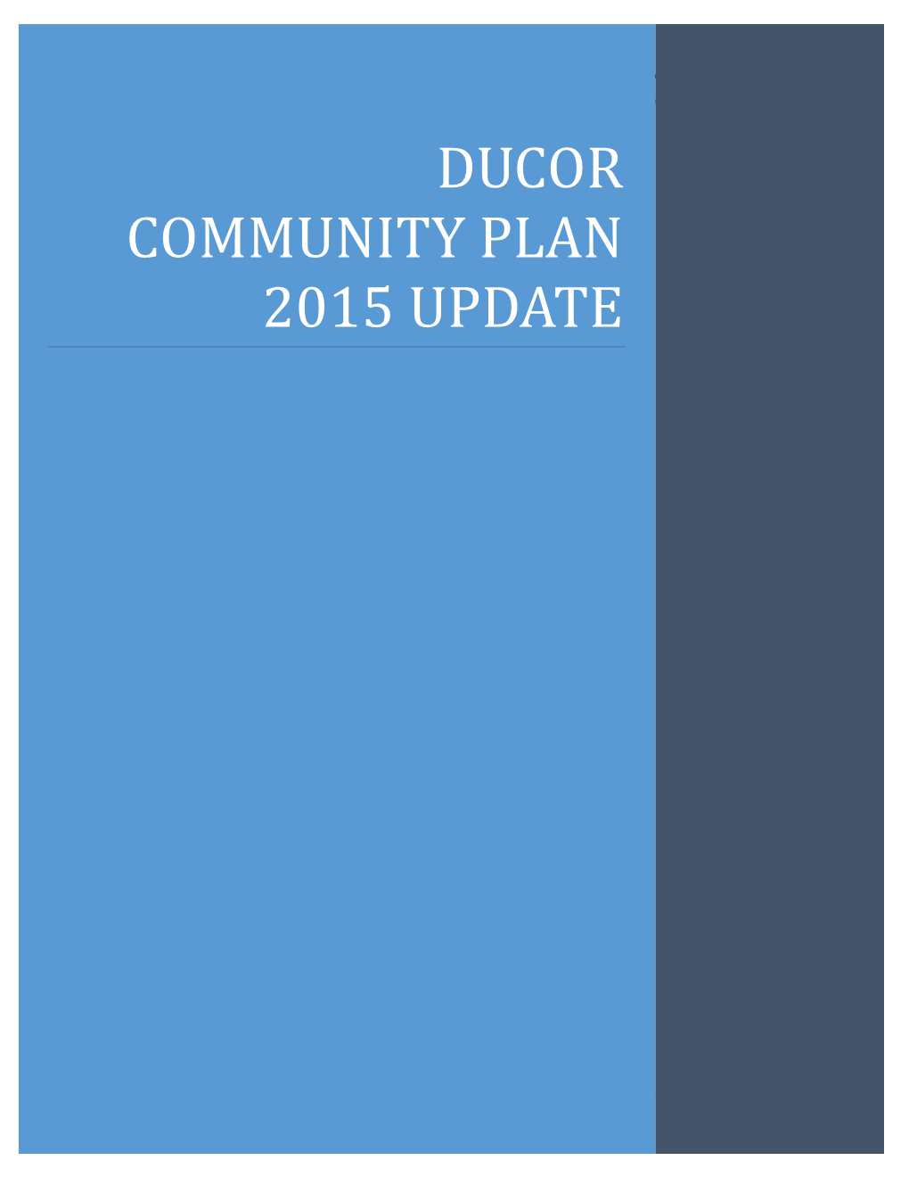 Ducor Community Plan
