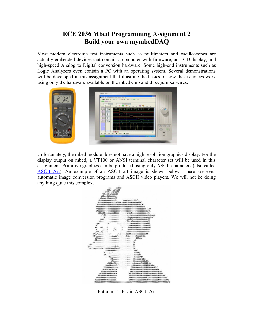 ECE 2036 Mbed Programming Assignment 2