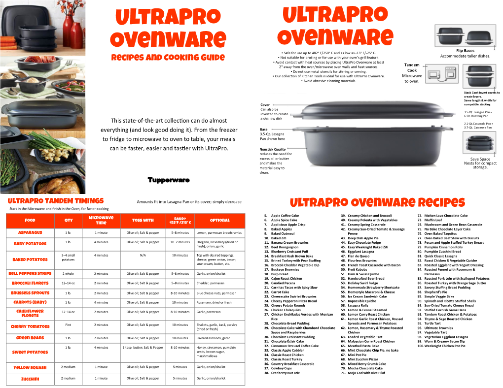 Ultrapro Recipes and Cooking Guide