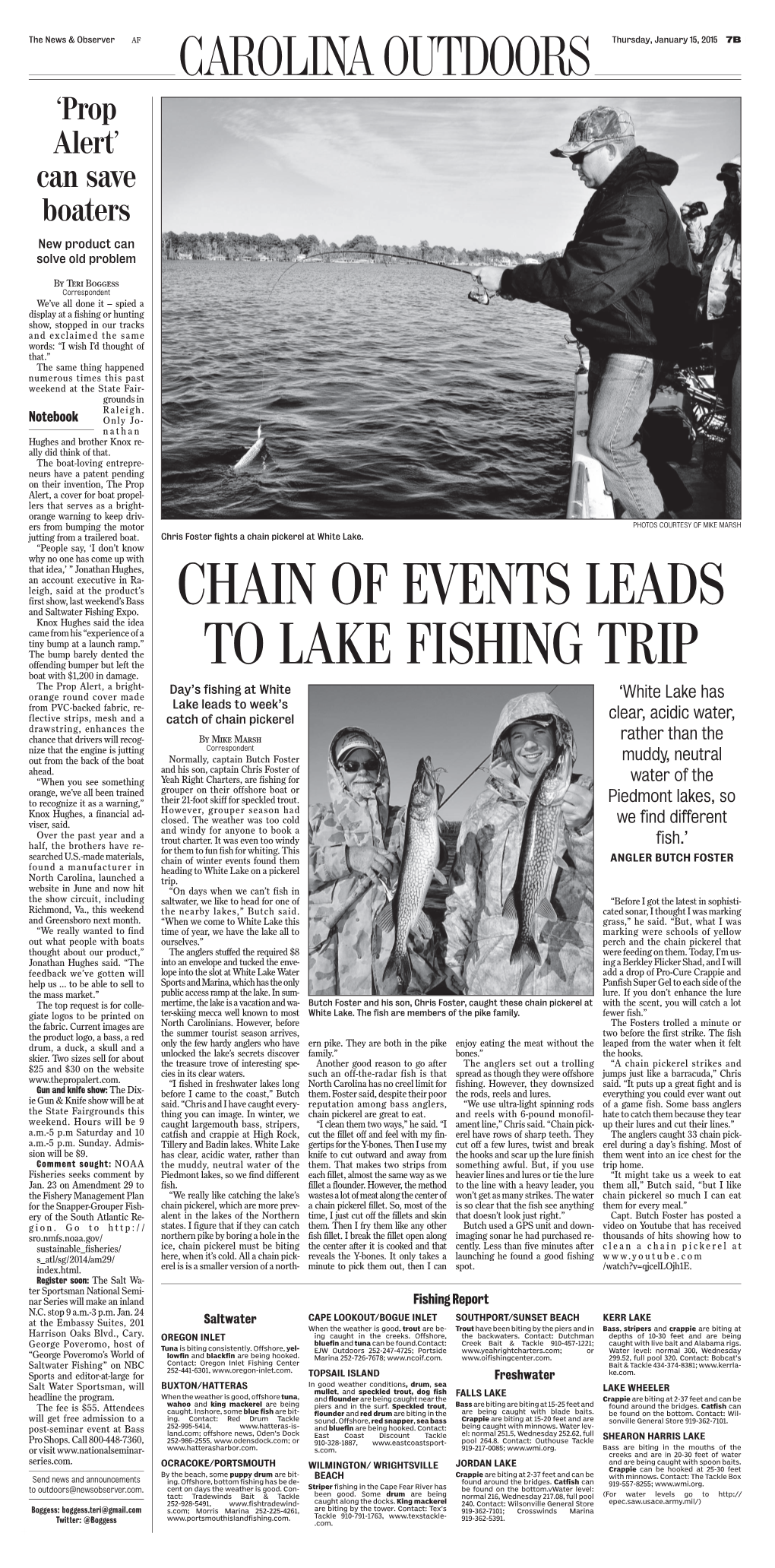 Chain of Events Leads to Lake Fishing Trip