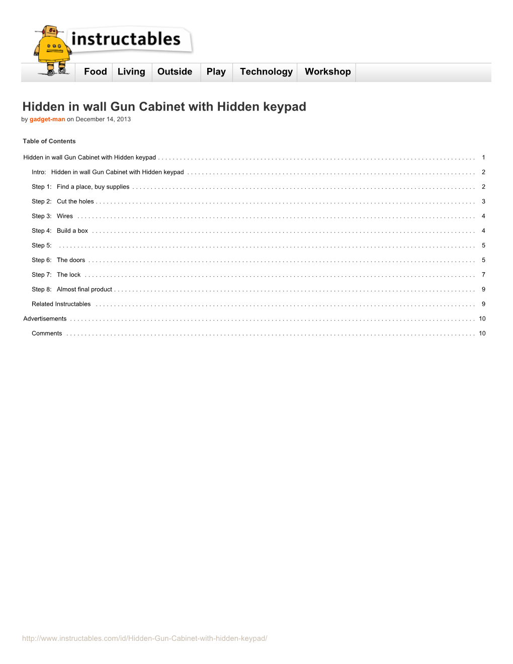 Hidden in Wall Gun Cabinet with Hidden Keypad by Gadget-Man on December 14, 2013