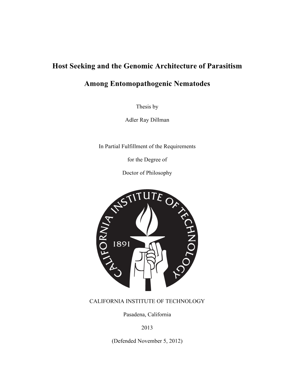 Host Seeking and the Genomic Architecture of Parasitism Among