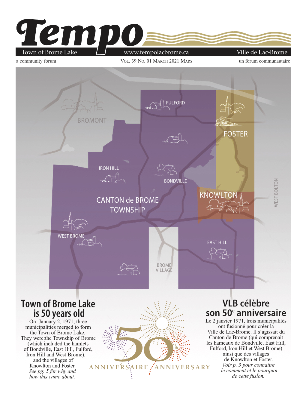 Town of Brome Lake Is 50 Years