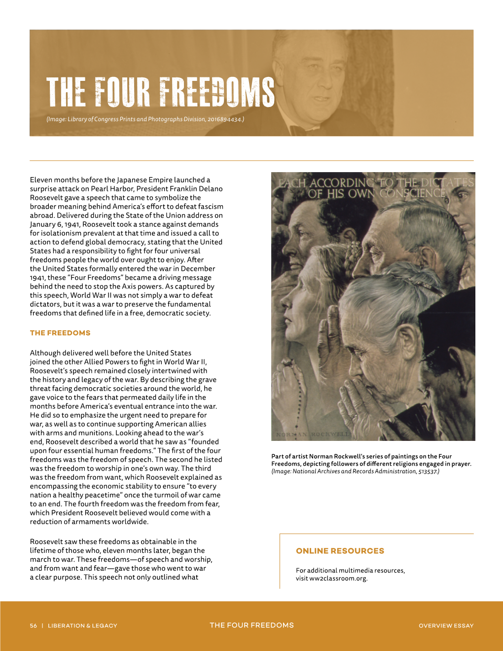 The Four Freedoms: an Overview Essay