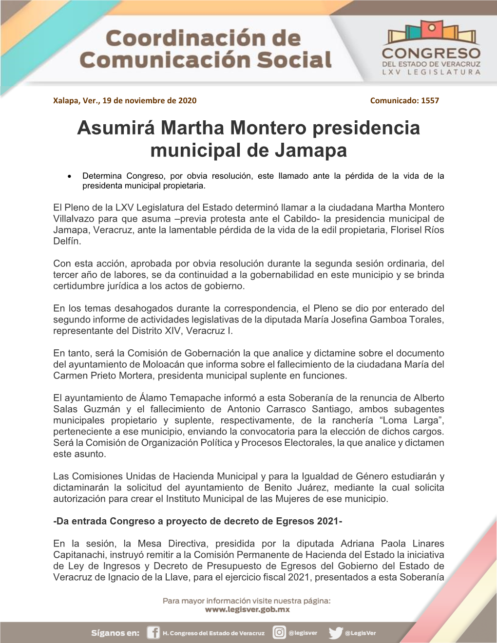 Asumirá Martha Montero Presidencia Municipal De Jamapa