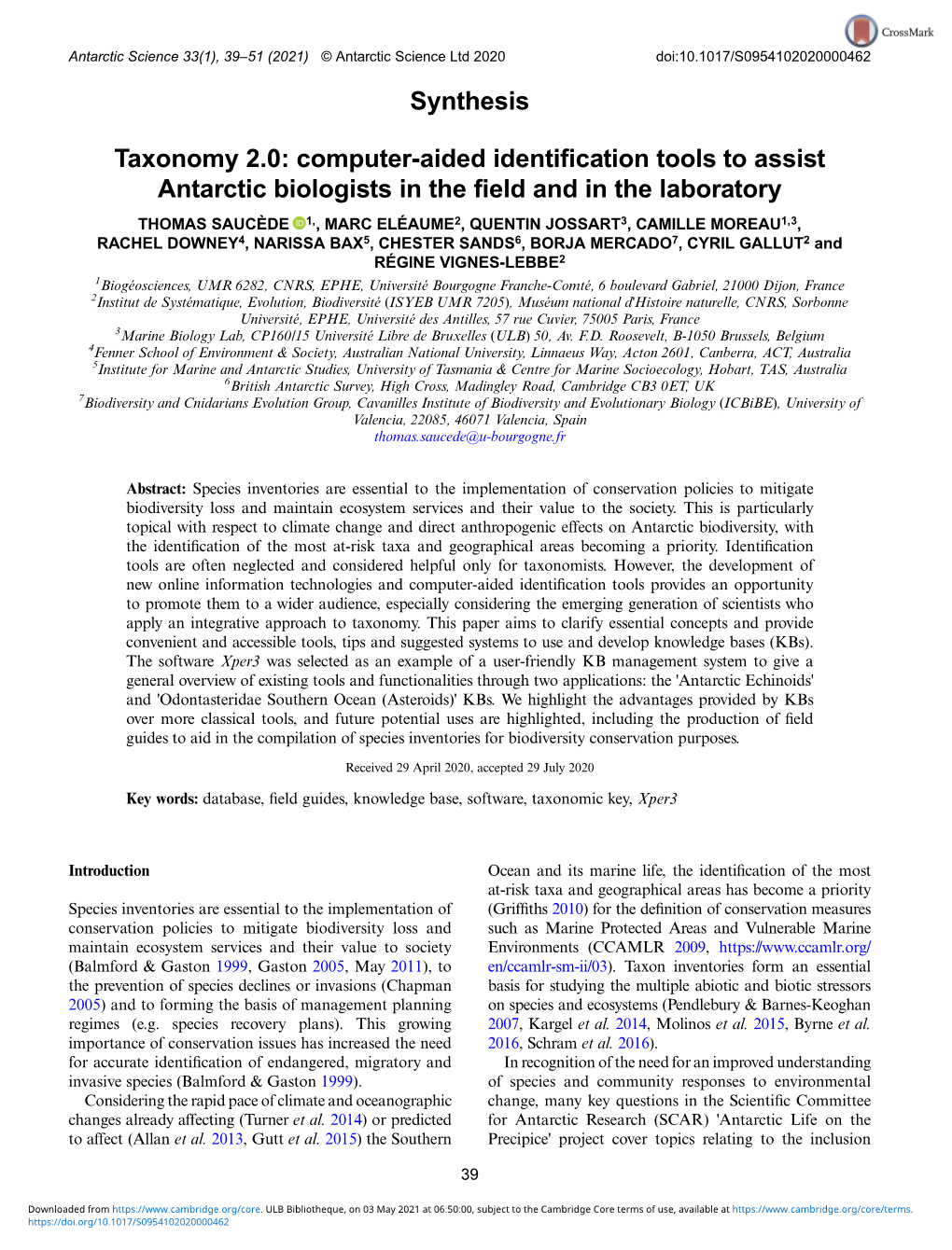 Synthesis Taxonomy 2.0: Computer-Aided Identification Tools