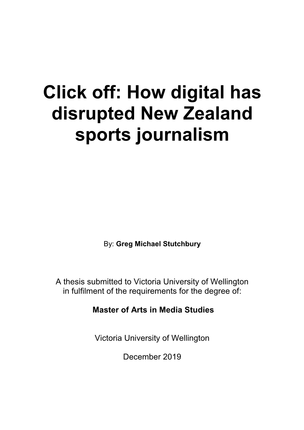 How Digital Has Disrupted New Zealand Sports Journalism