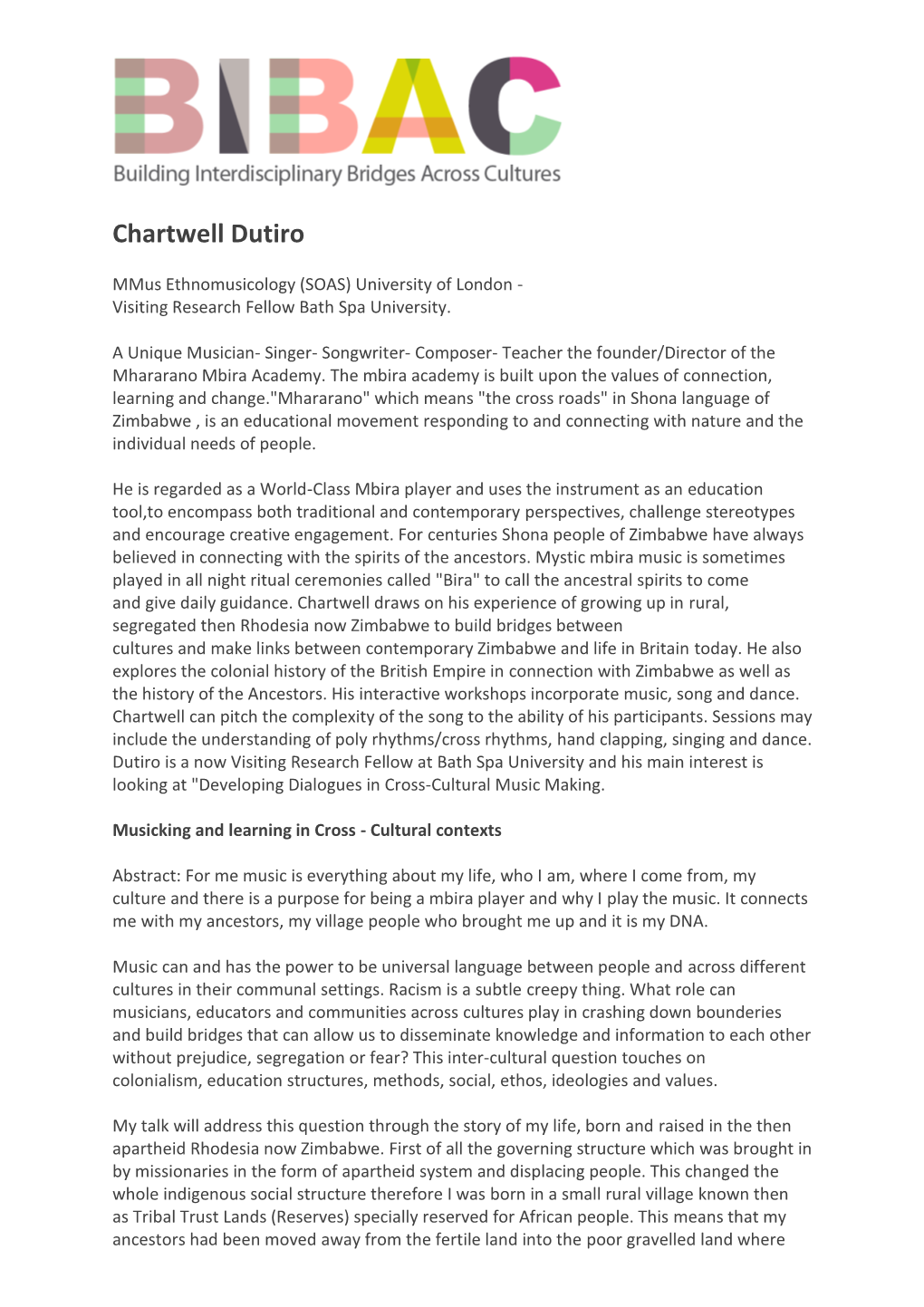 Chartwell Dutiro