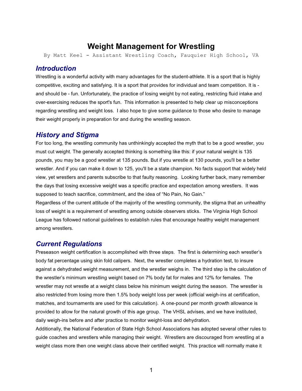 Weight Management