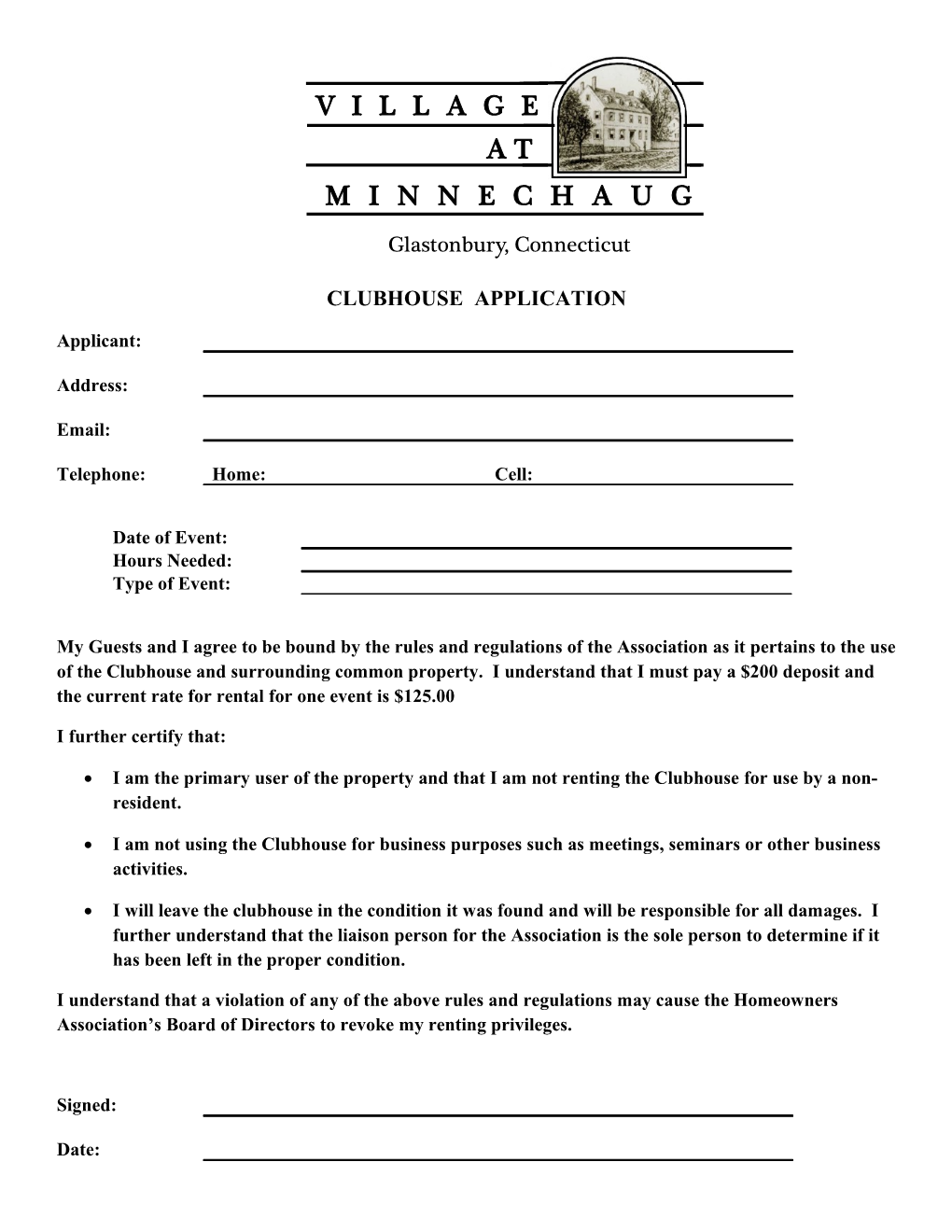 Clubhouse Application