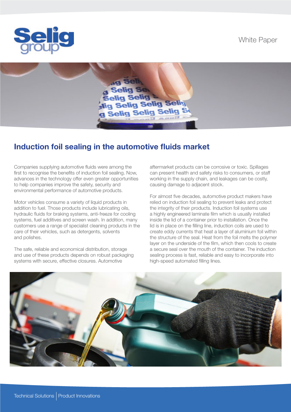 Induction Foil Sealing in the Automotive Fluids Market