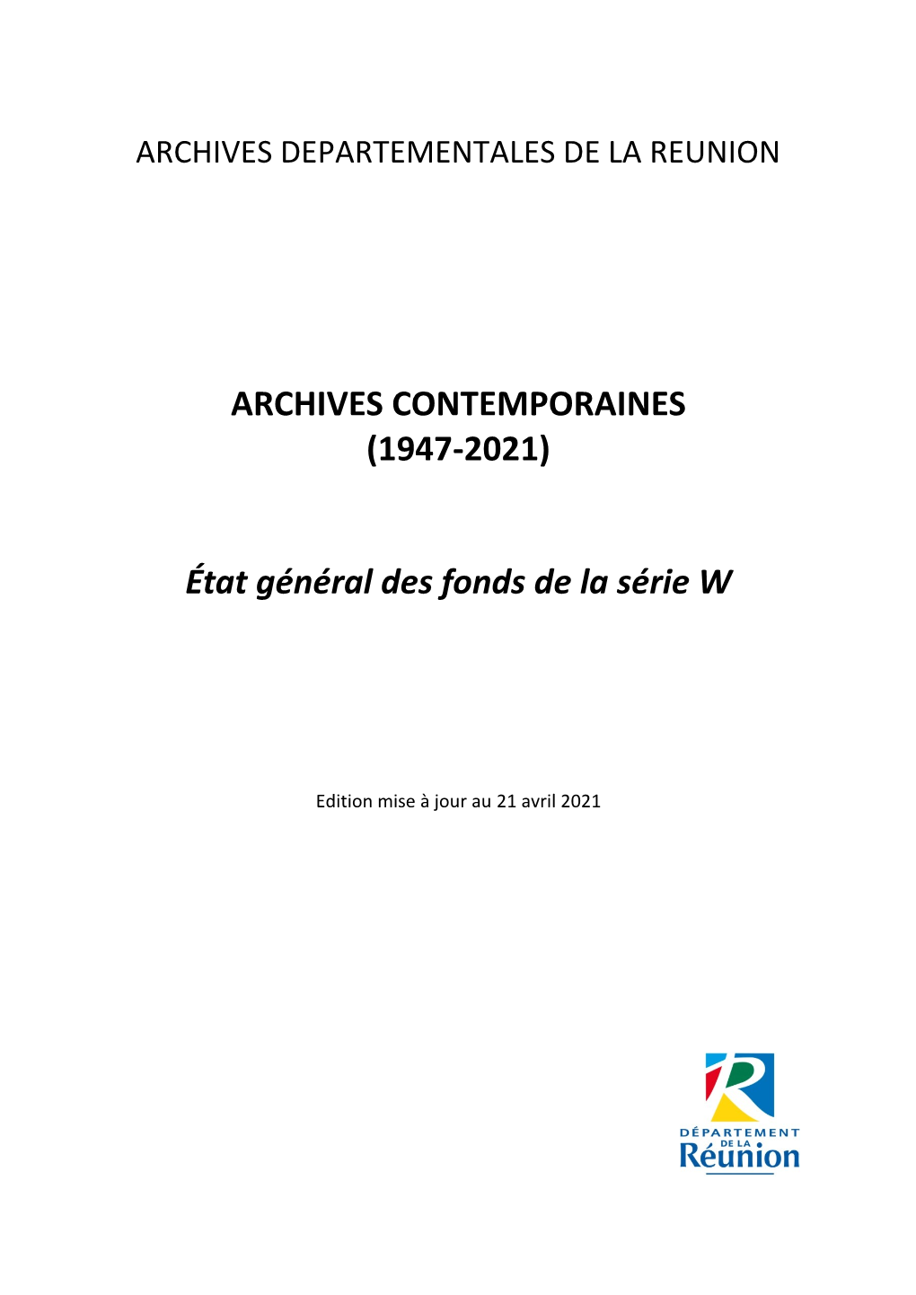 Archives Contemporaines (1947-2021)