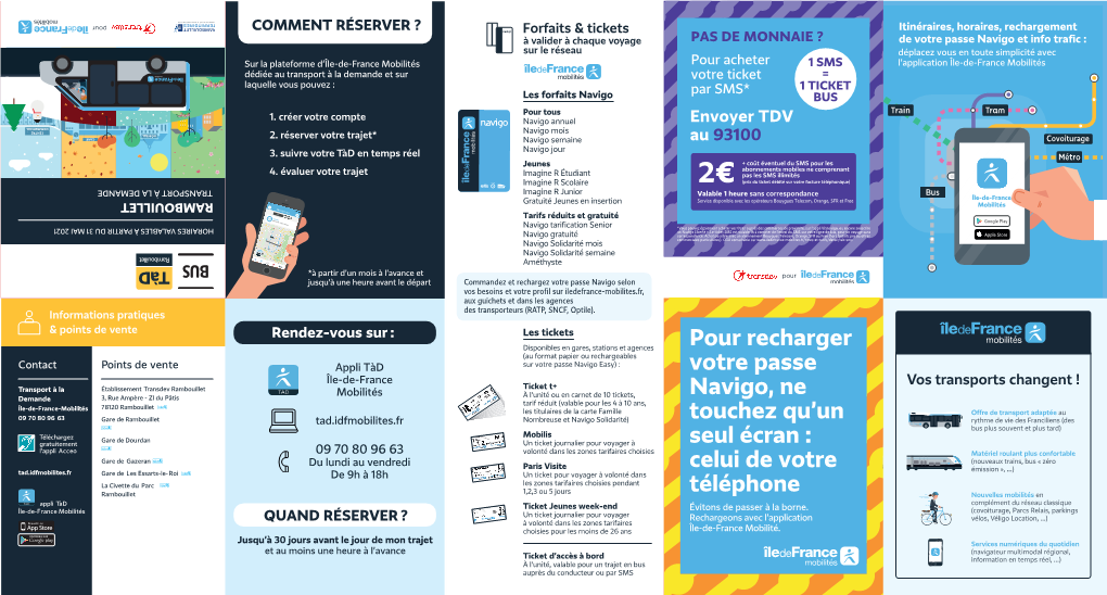 Pour Recharger Votre Passe Navigo, Ne Touchez