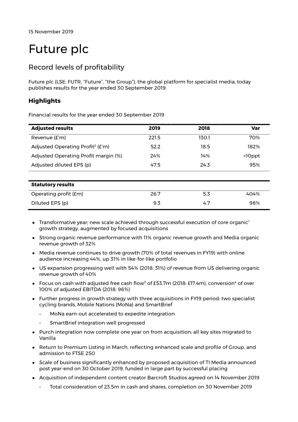 Financial Statements