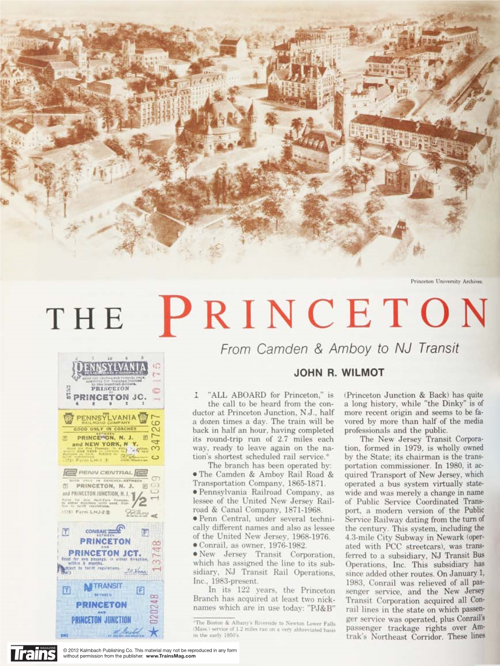 (Left) of the Princeton University Campus