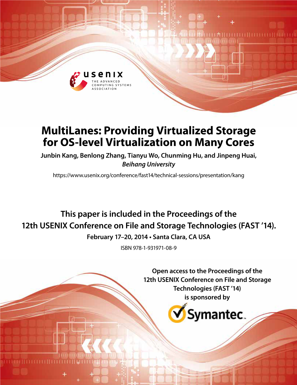 Providing Virtualized Storage for OS-Level Virtualization On