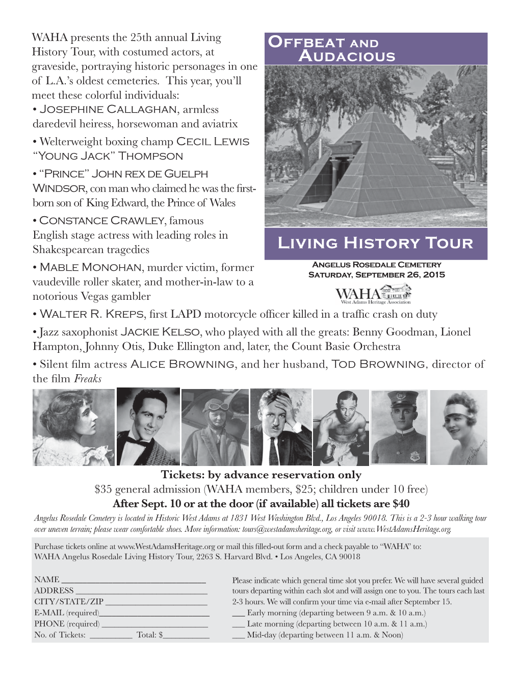 Living History Tour