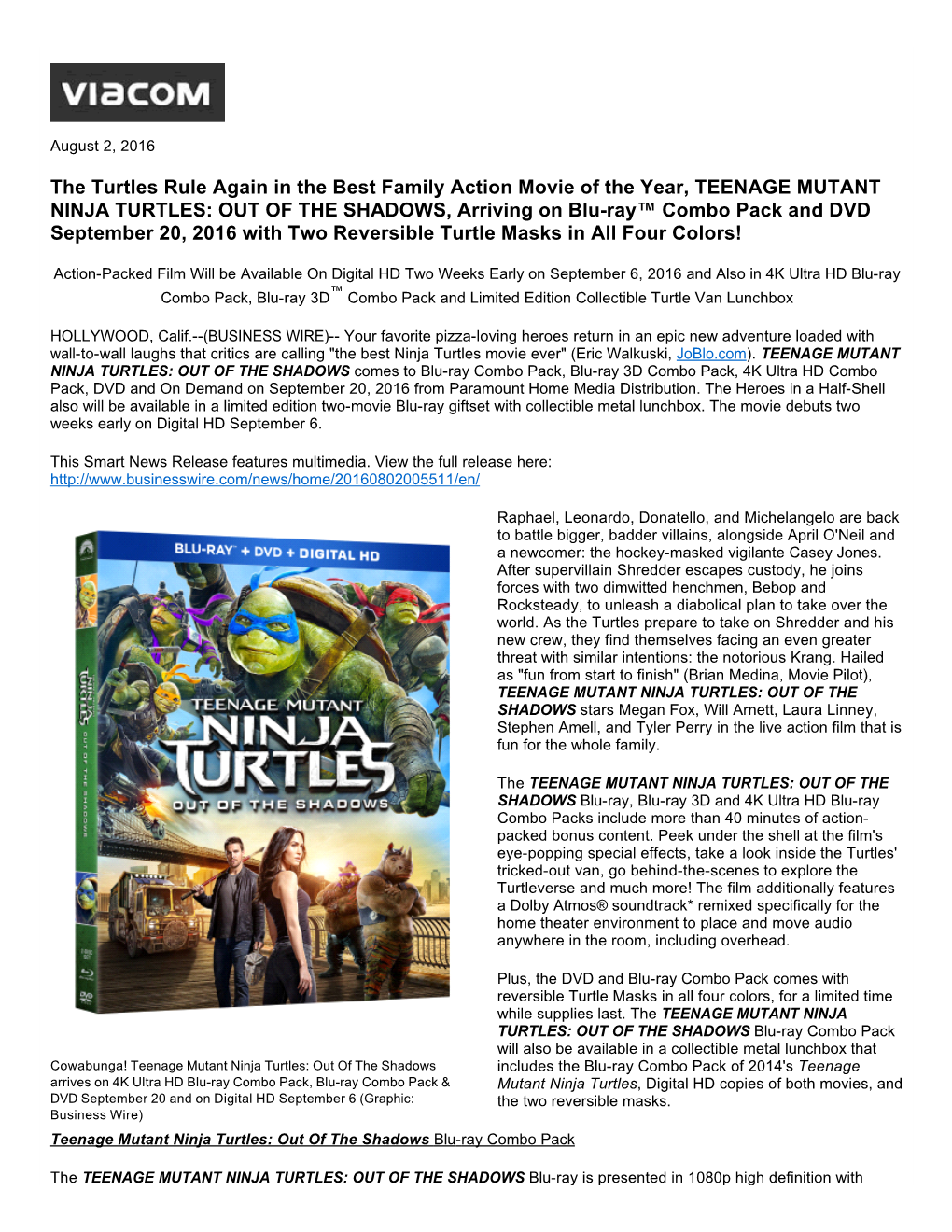 The Turtles Rule Again in the Best Family Action Movie of the Year