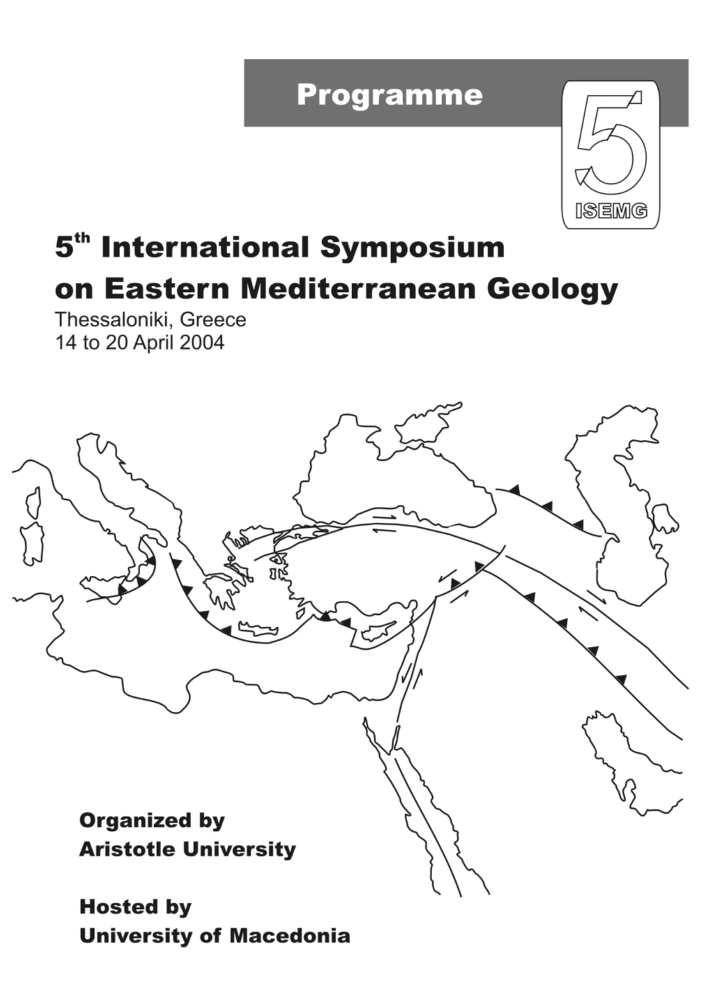 5Th International Symposium on Eastern Mediterranean Geology