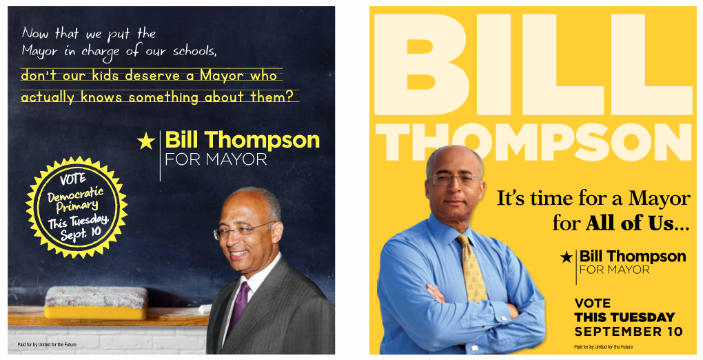 Bill Thompson BILL for MAYOR THOMPSON VO T E Democratic It’S Time for a Mayor Primary This Tuesday, for All of Us