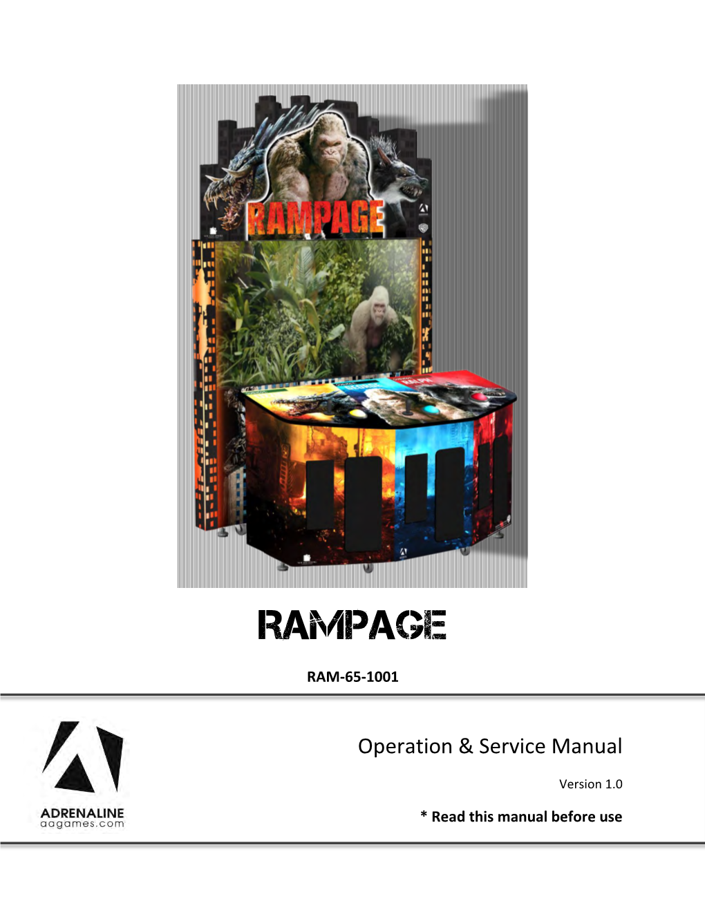 Rampage Arcade Service Manual