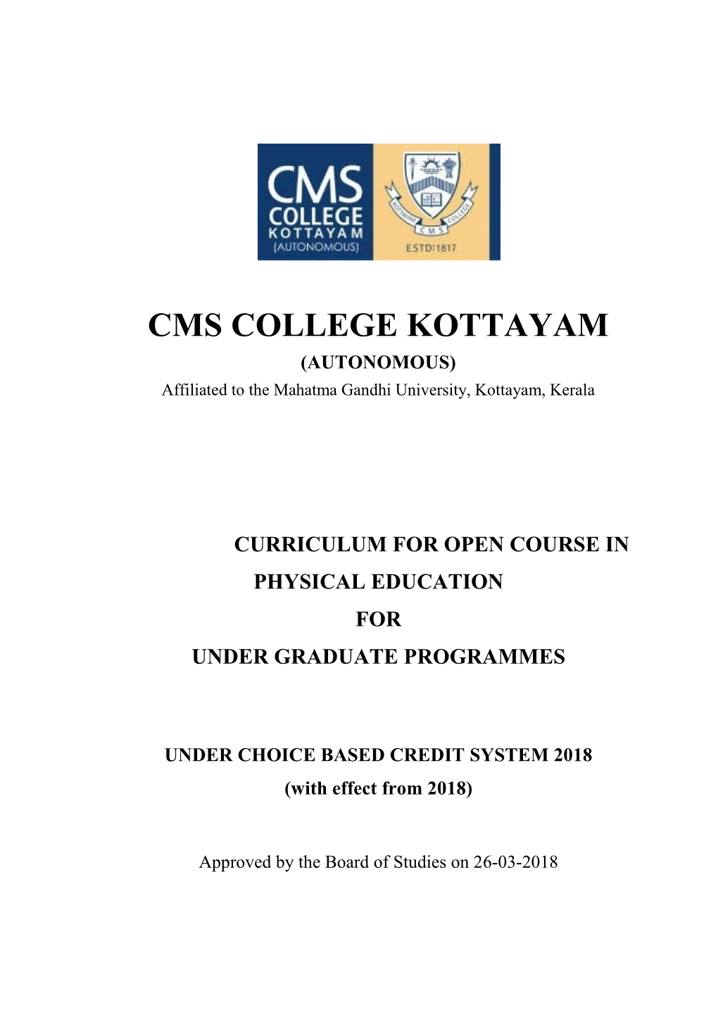 Physical Education (Open Course)