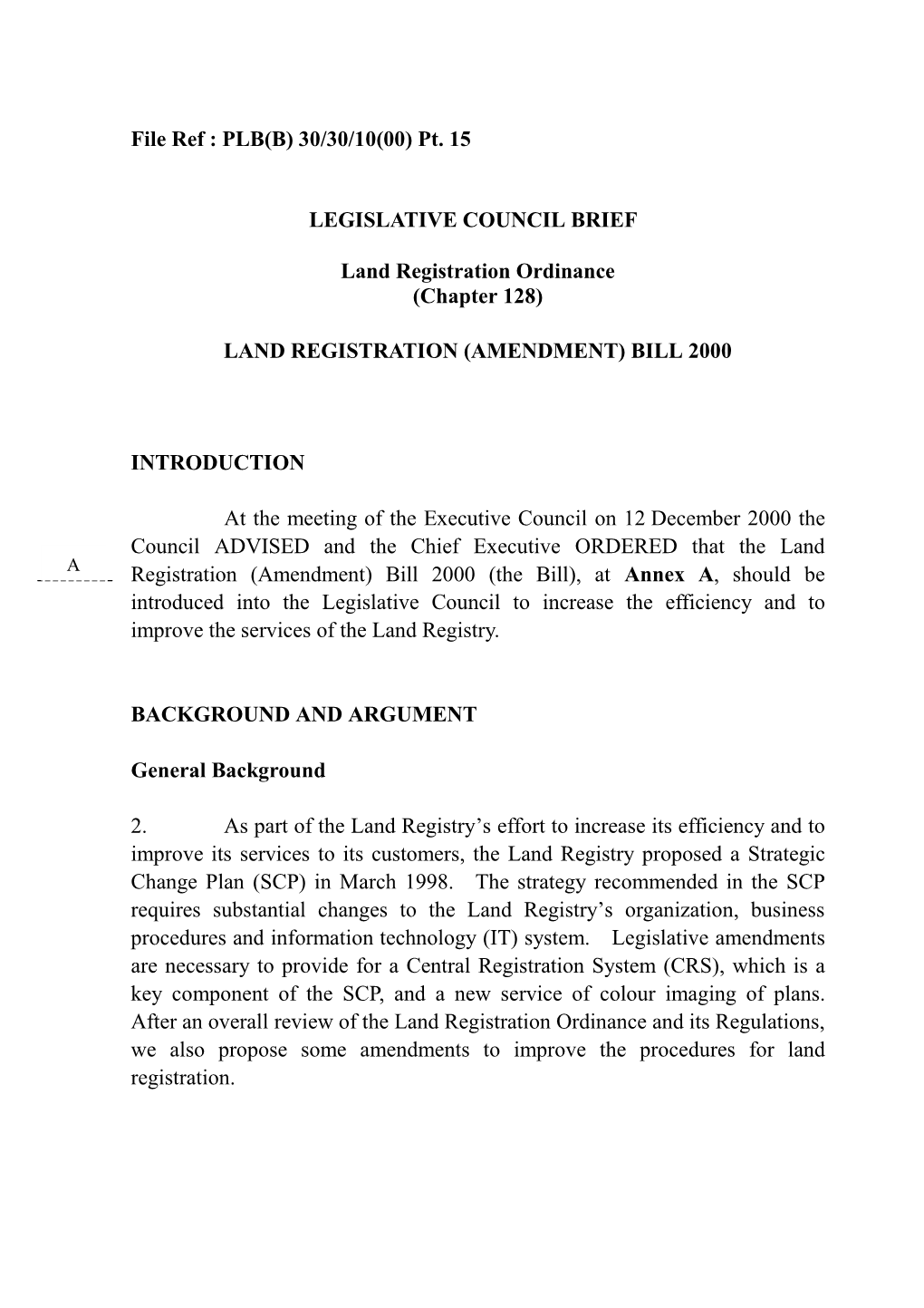 Land Registration Ordinance (Chapter 128)