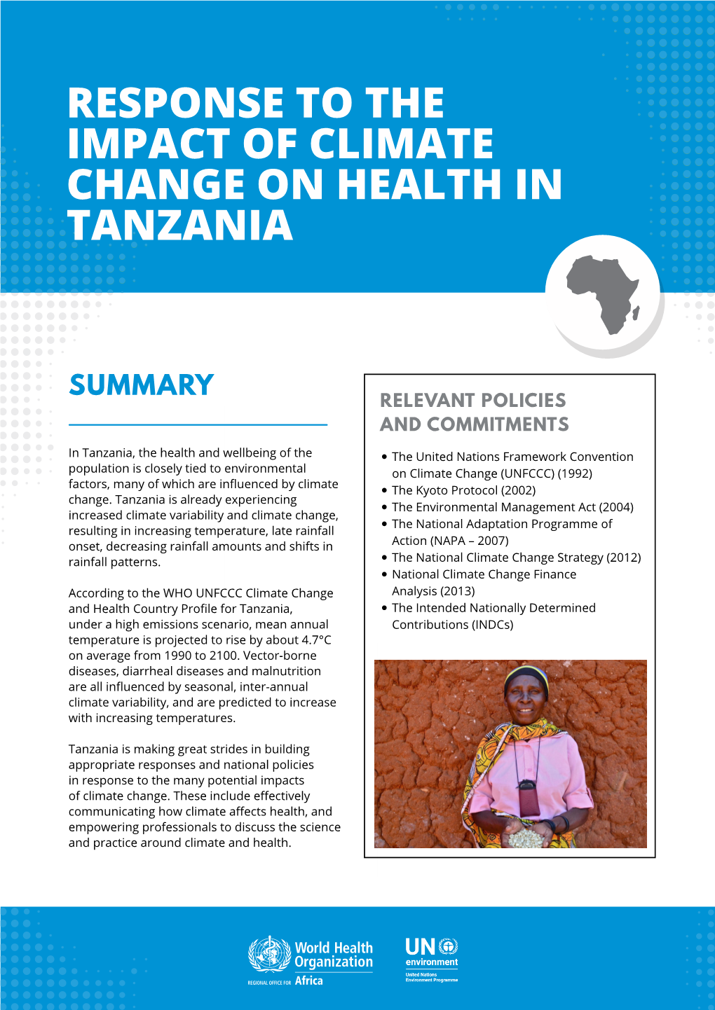 Response to the Impact of Climate Change on Health in Tanzania