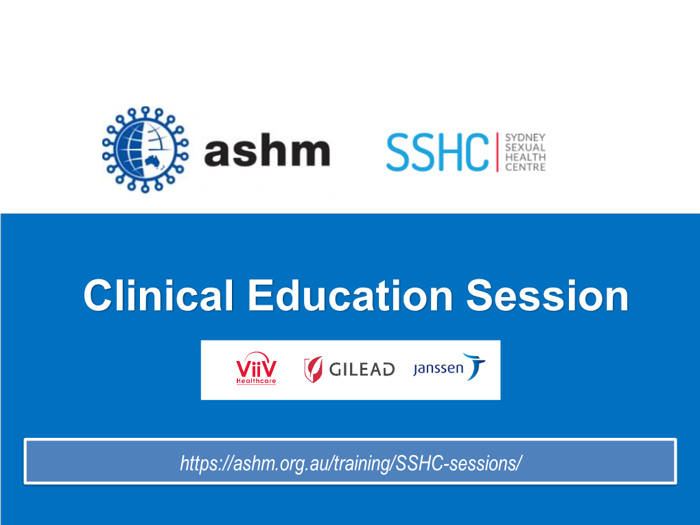 Clinical Education Session