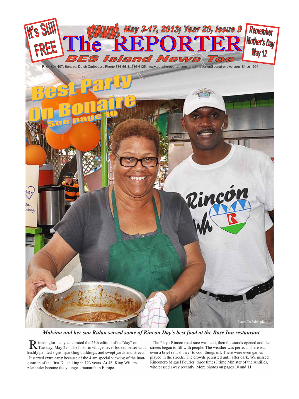 Malvina and Her Son Rulan Served Some of Rincon Day's Best Food