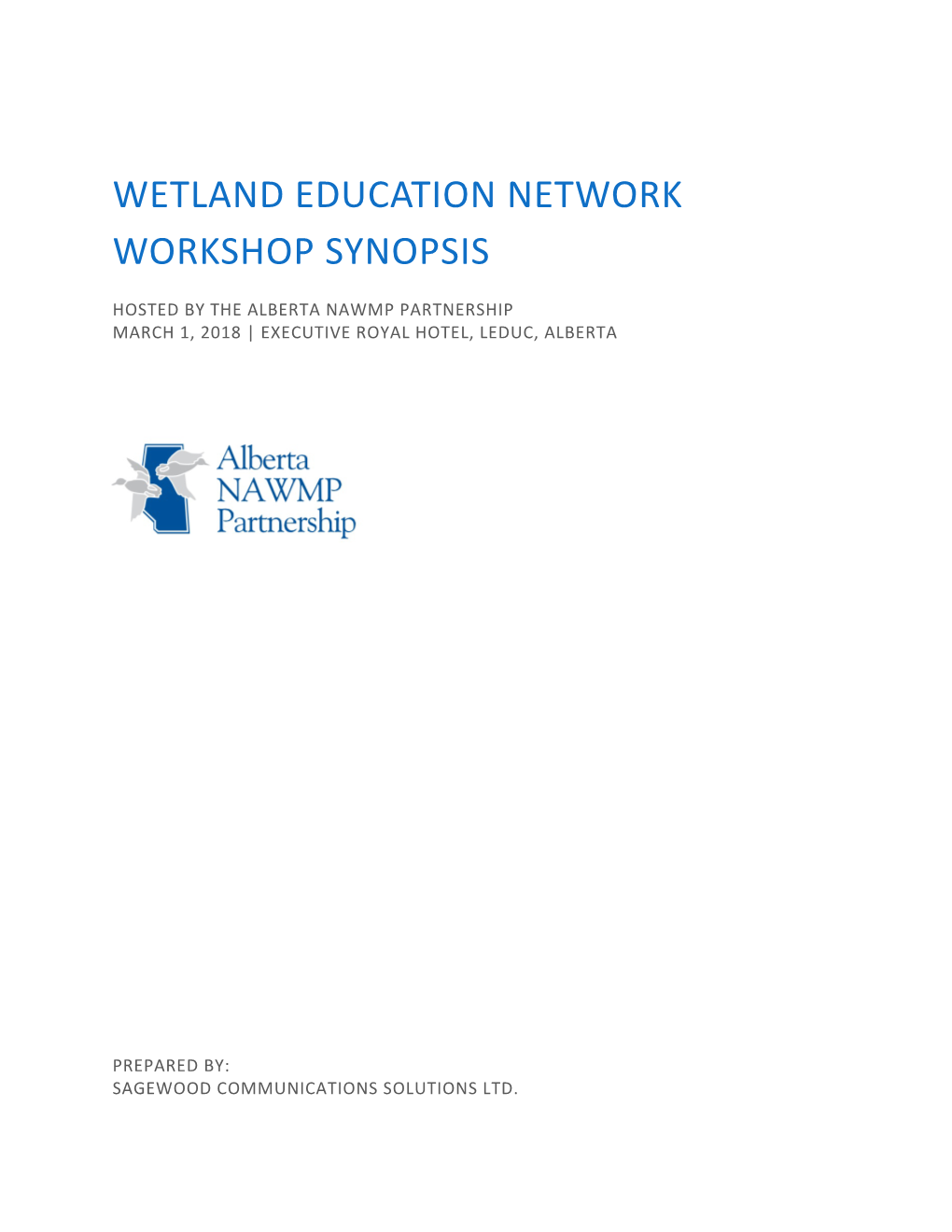 Wetland Education Network Workshop Synopsis