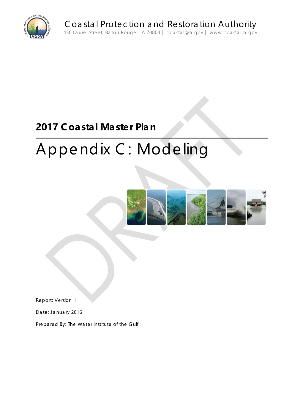 Appendix C: Modeling