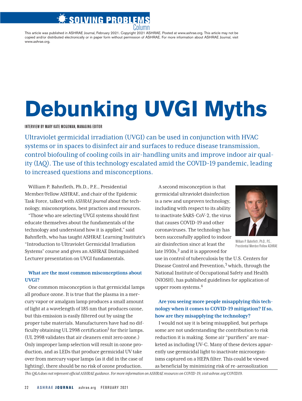 Debunking UVGI Myths