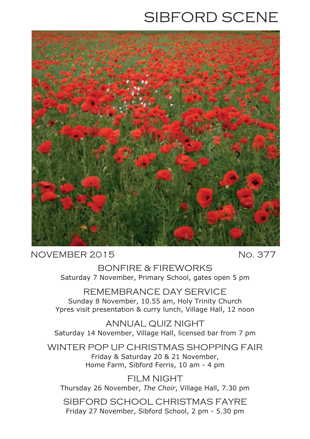 Sibford Scene 377 November 2015