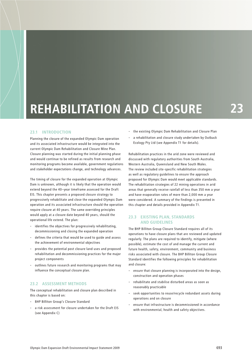 Chapter 23 Rehabilitation and Closure