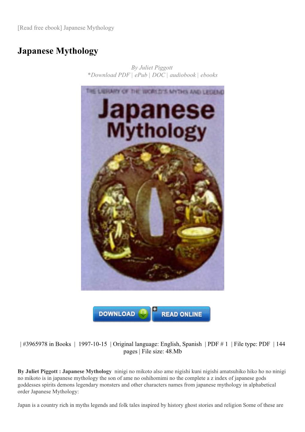 Japanese Mythology