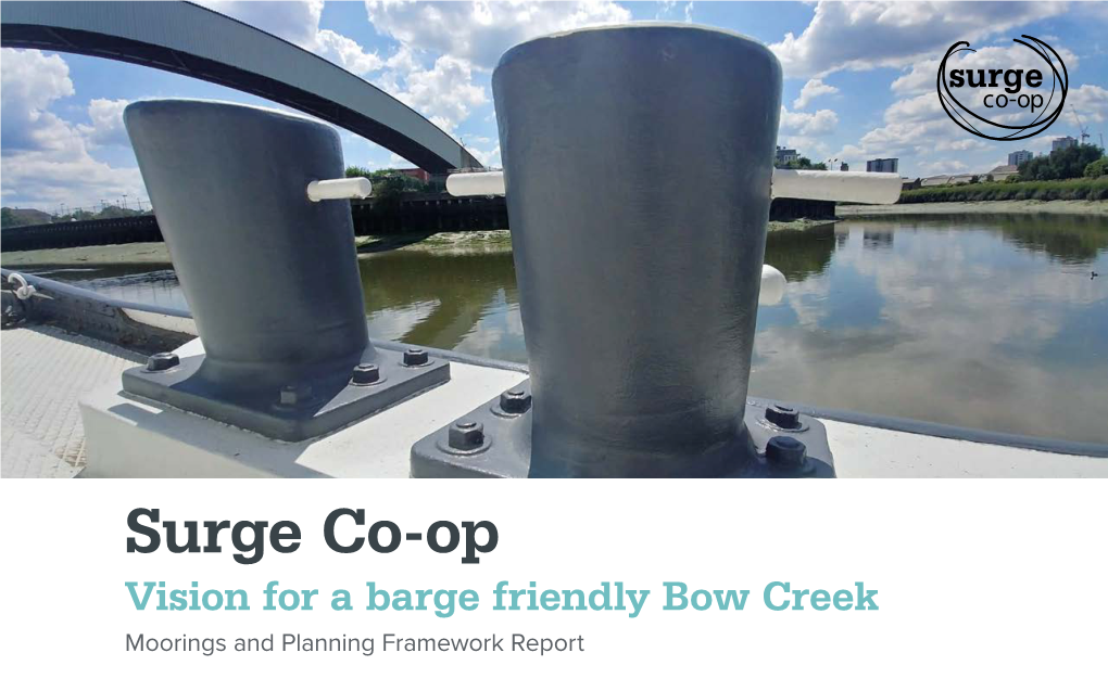 Vision for a Barge Friendly Bow Creek Moorings and Planning Framework Report