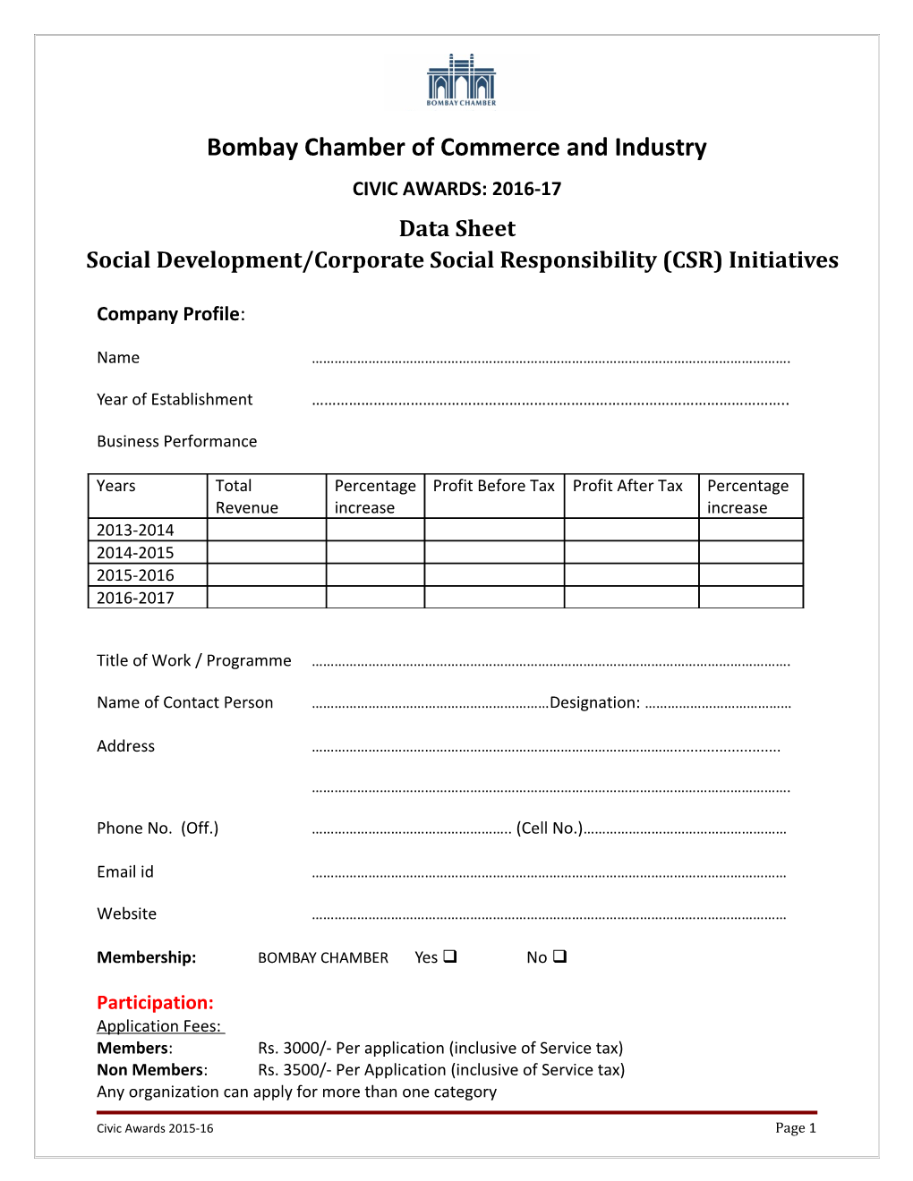 Bombay Chamber of Commerce and Industry