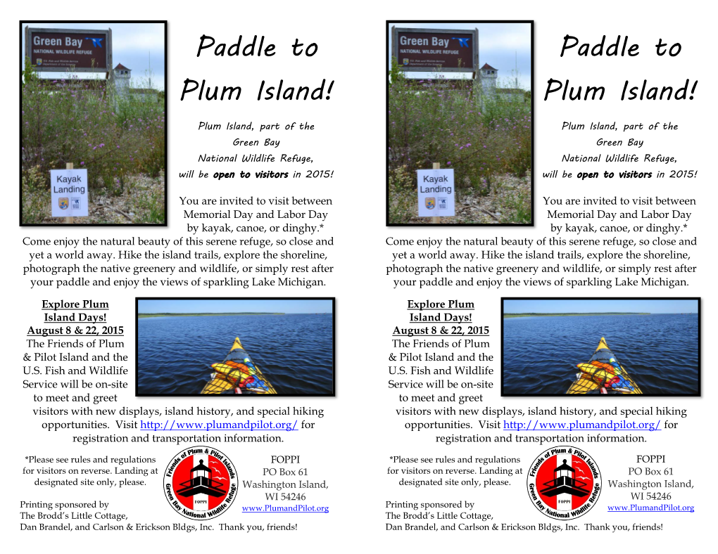 Paddle to Plum Island! Plum Island!