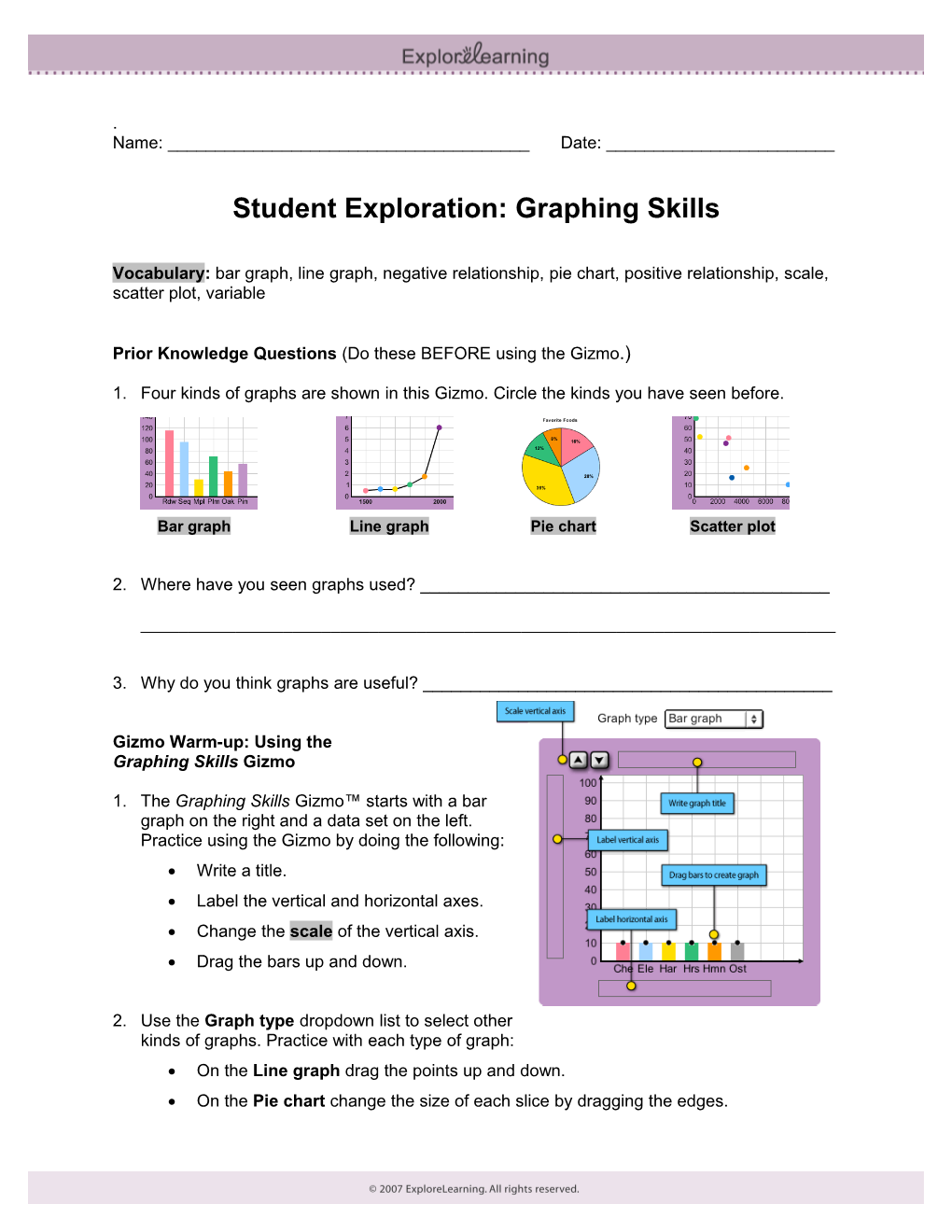 Student Exploration Sheet: Growing Plants s15