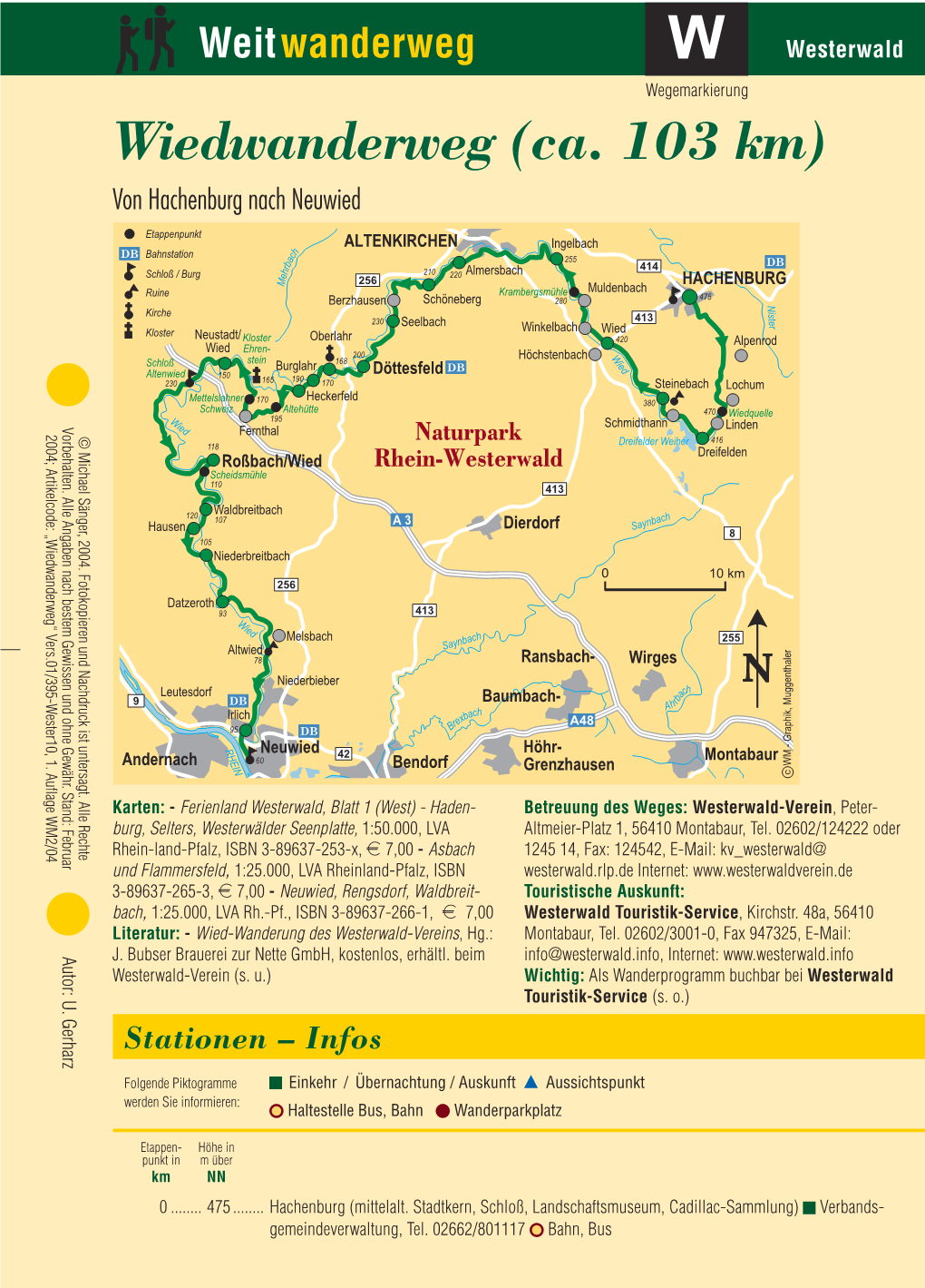 Wiedwanderweg (Ca. 103 Km)