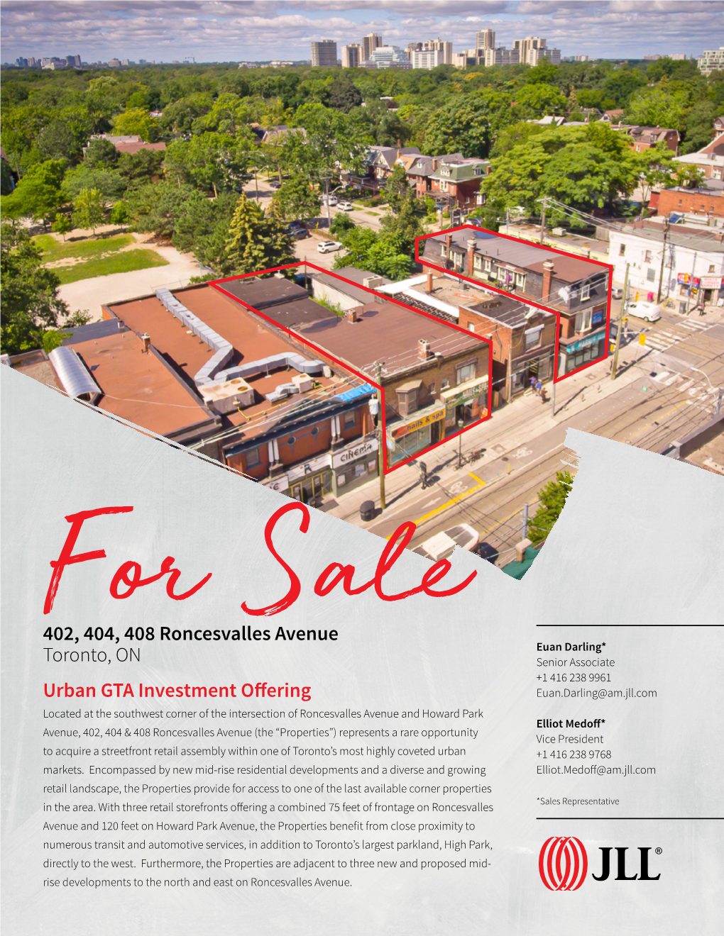 Urban GTA Investment Offering 402, 404, 408 Roncesvalles Avenue