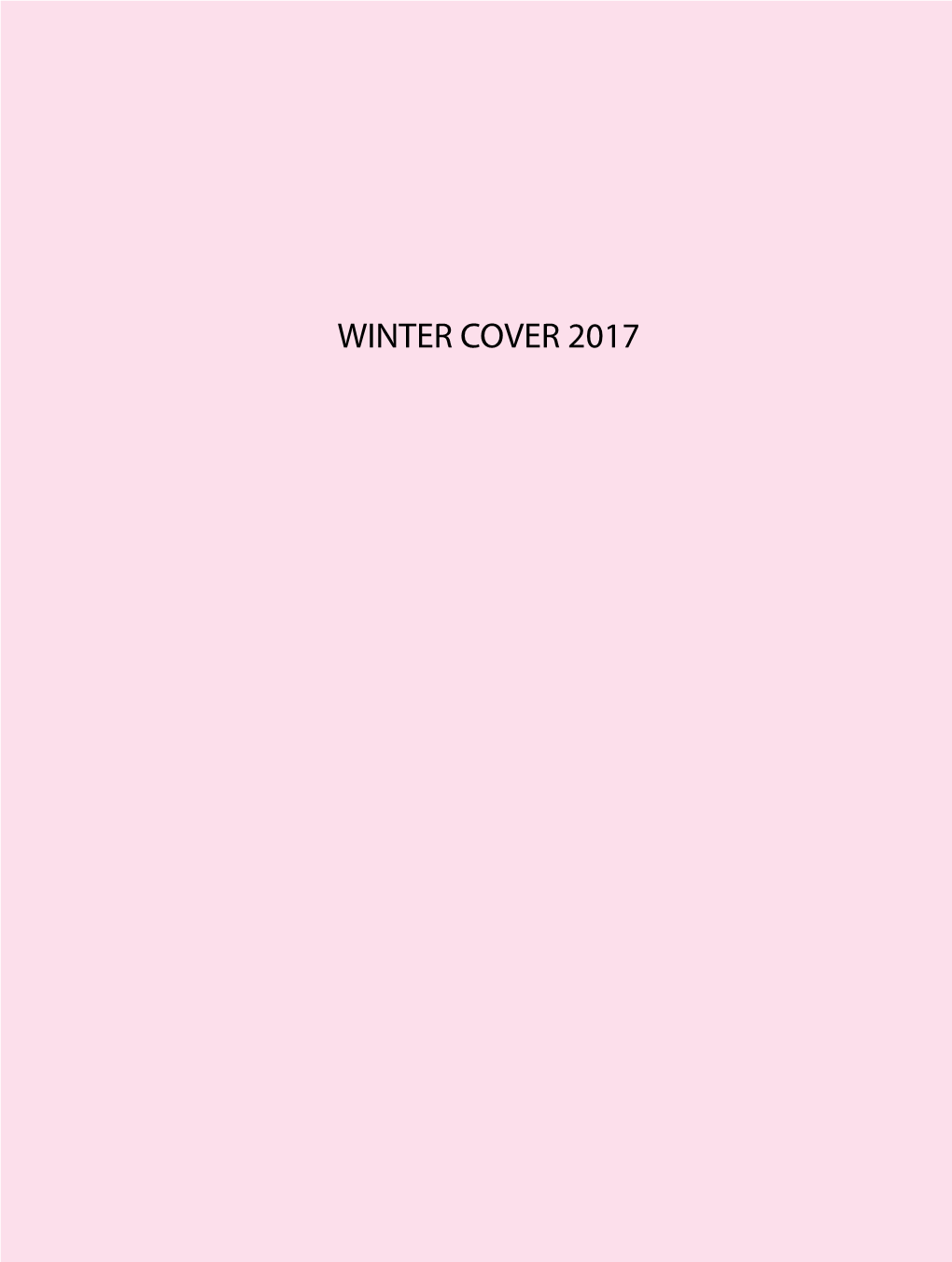 Winter Cover 2017 Perla Lichi Design