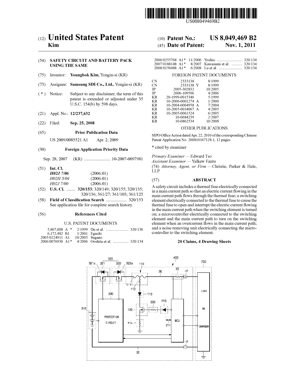 (12) United States Patent (10) Patent No.: US 8,049,469 B2 Kim (45) Date of Patent: Nov
