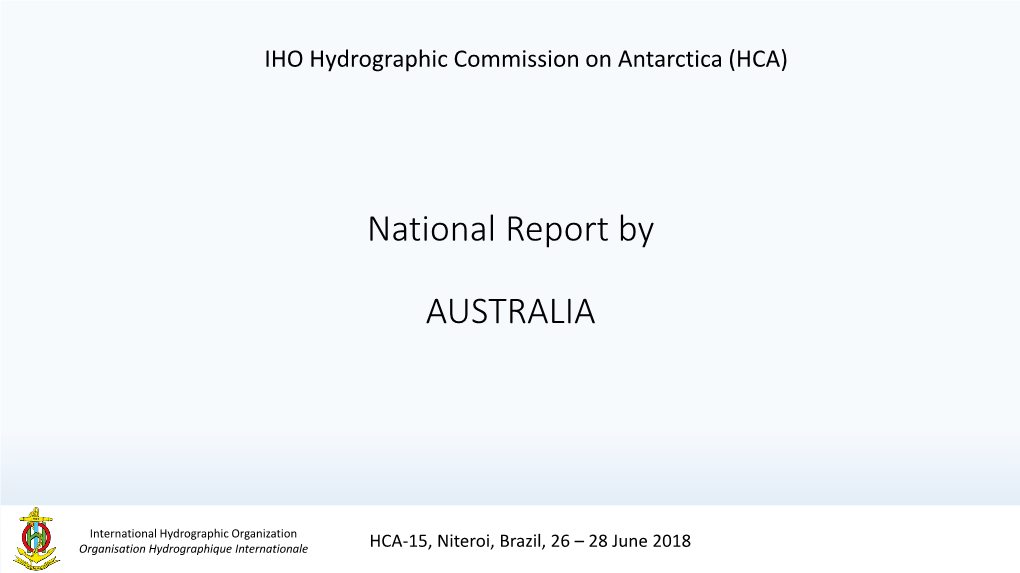 National Report by AUSTRALIA