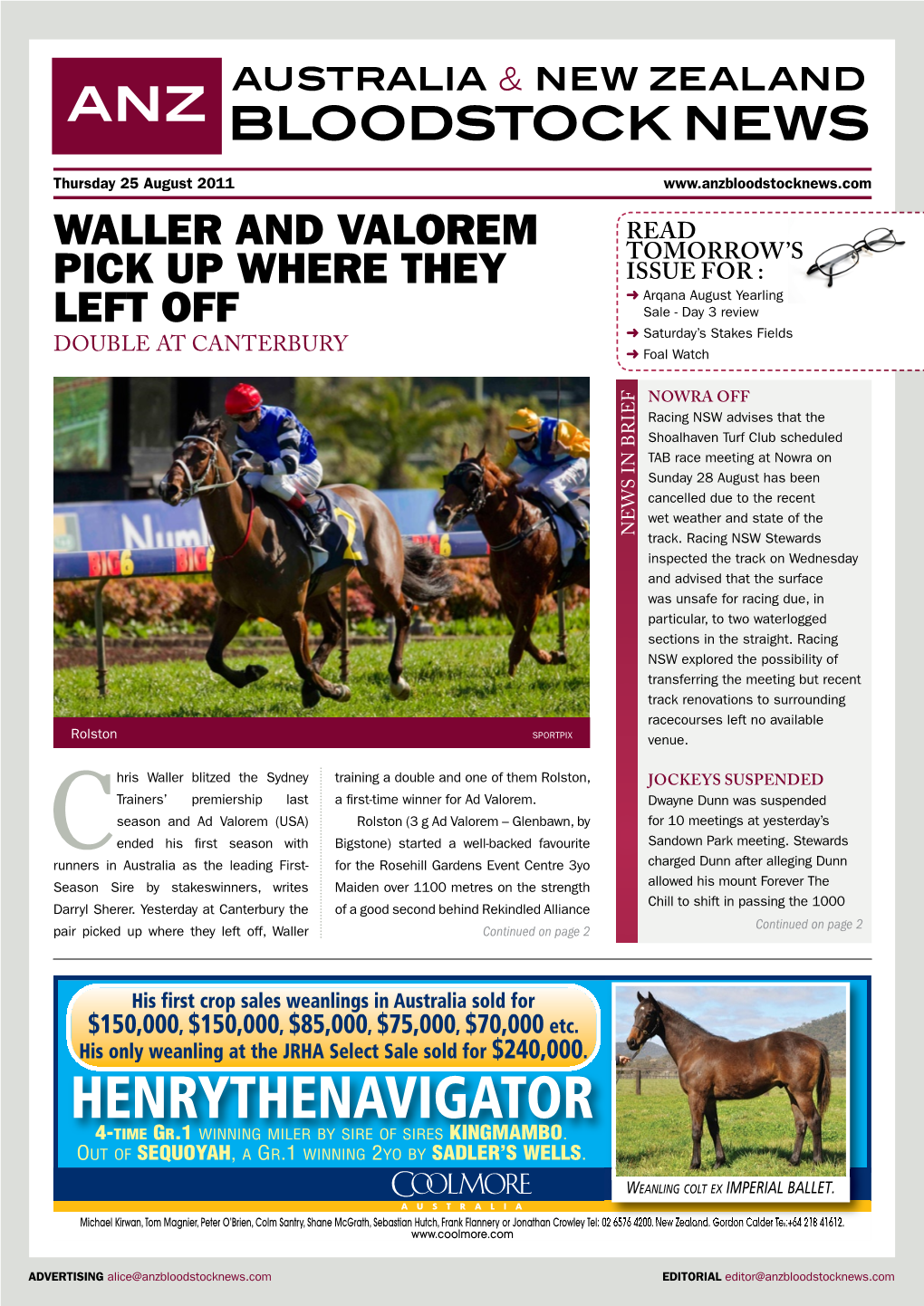 Henrythenavigator 4-Time Gr.1 Winning Miler by Sire of Sires Kingmambo