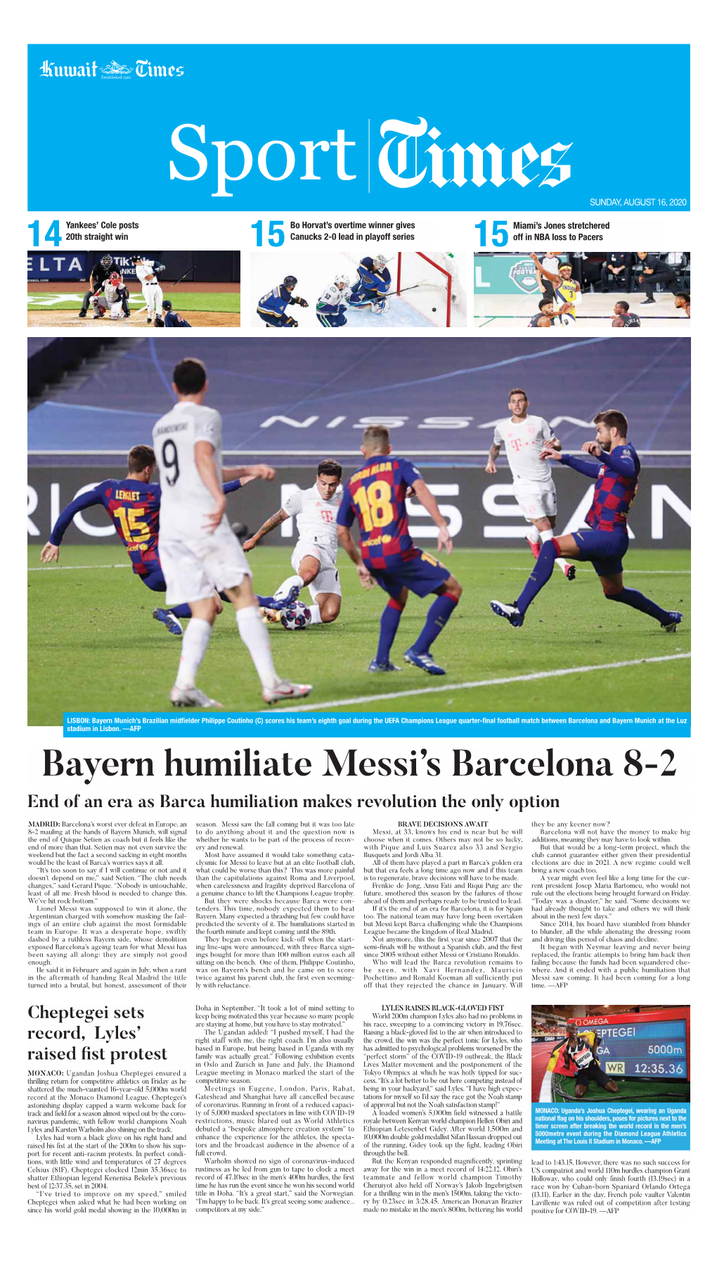15 14 15 Bayern Humiliate Messi's Barcelona