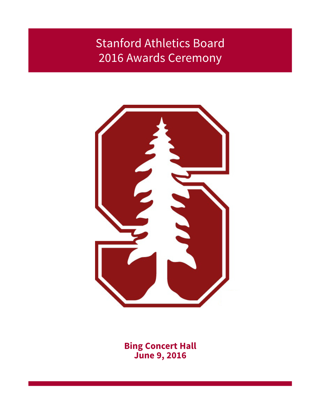 Stanford Athletics Board 2016 Awards Ceremony