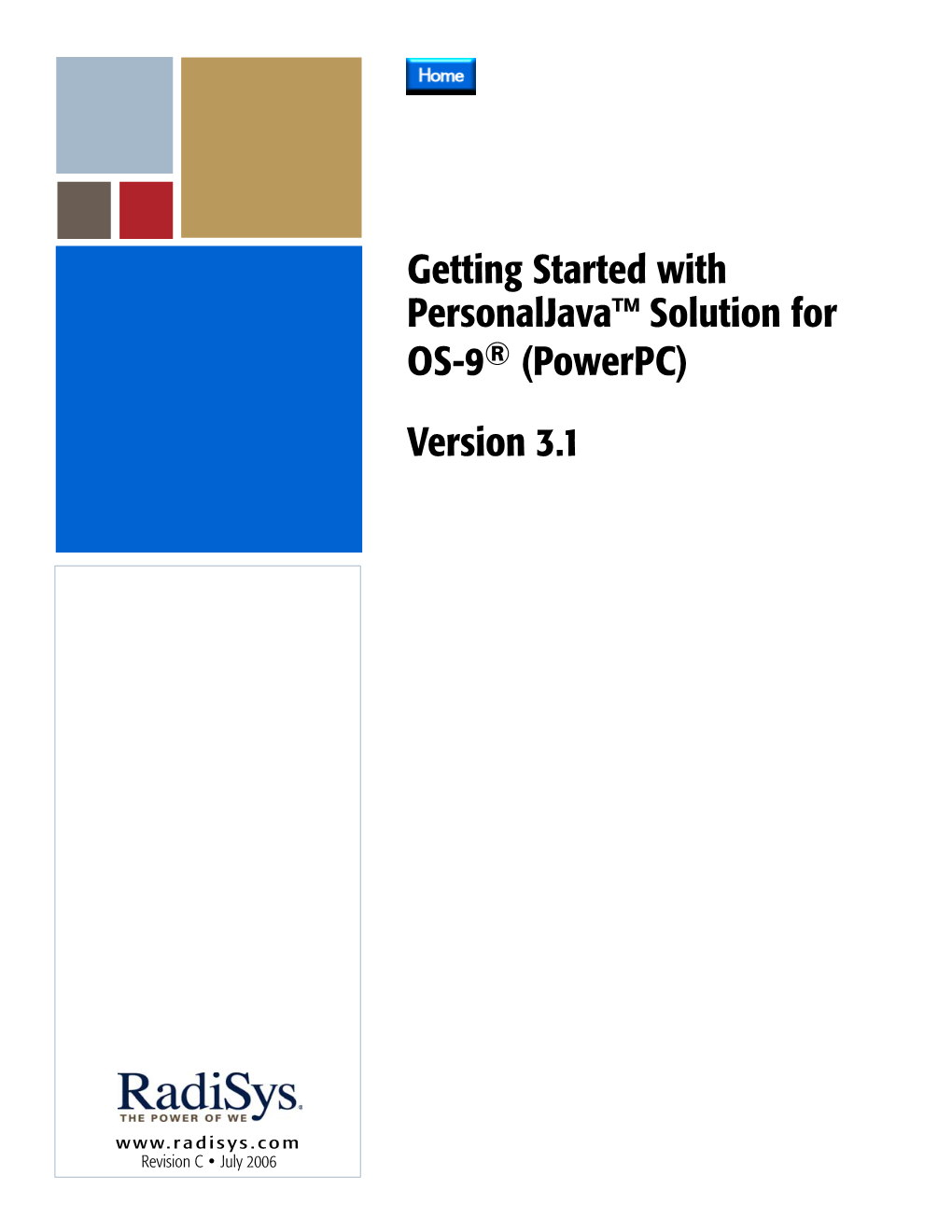 Getting Started with Personaljava Solution for OS-9 (Powerpc)